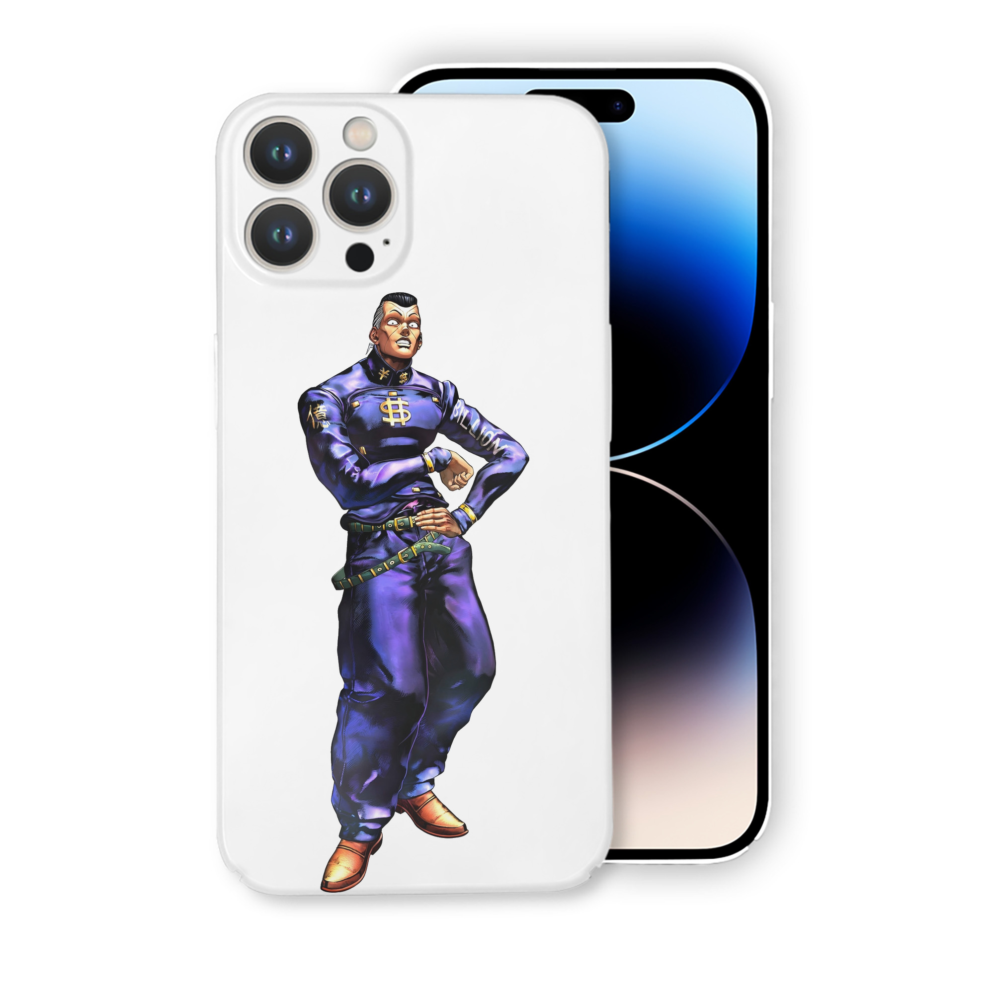 （画像用） ジョジョの奇妙な冒険 虹村億泰 にじむら おくやす JoJo's Bizarre Adventure Nijimura Okuyasu 【iPhone 14シリーズ対応】ハードケース
